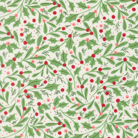 Merrily on High Snow by Sweetfire Road Design Co. of Moda Fabrics 43211 11, 1/2 yard increments