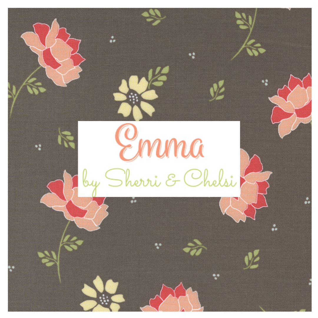 Emma 6 fabric Curated Half Yard and Fat Quarter Bundles by Sherri and Chelsi for Moda Fabrics