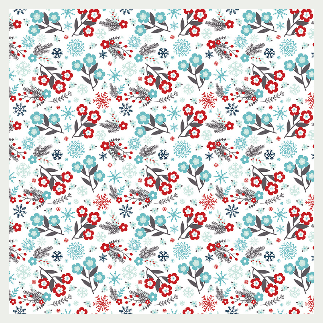 A Perfect Winter Curated 9 fabric bundle, Half Yard and Fat Quarter Bundles