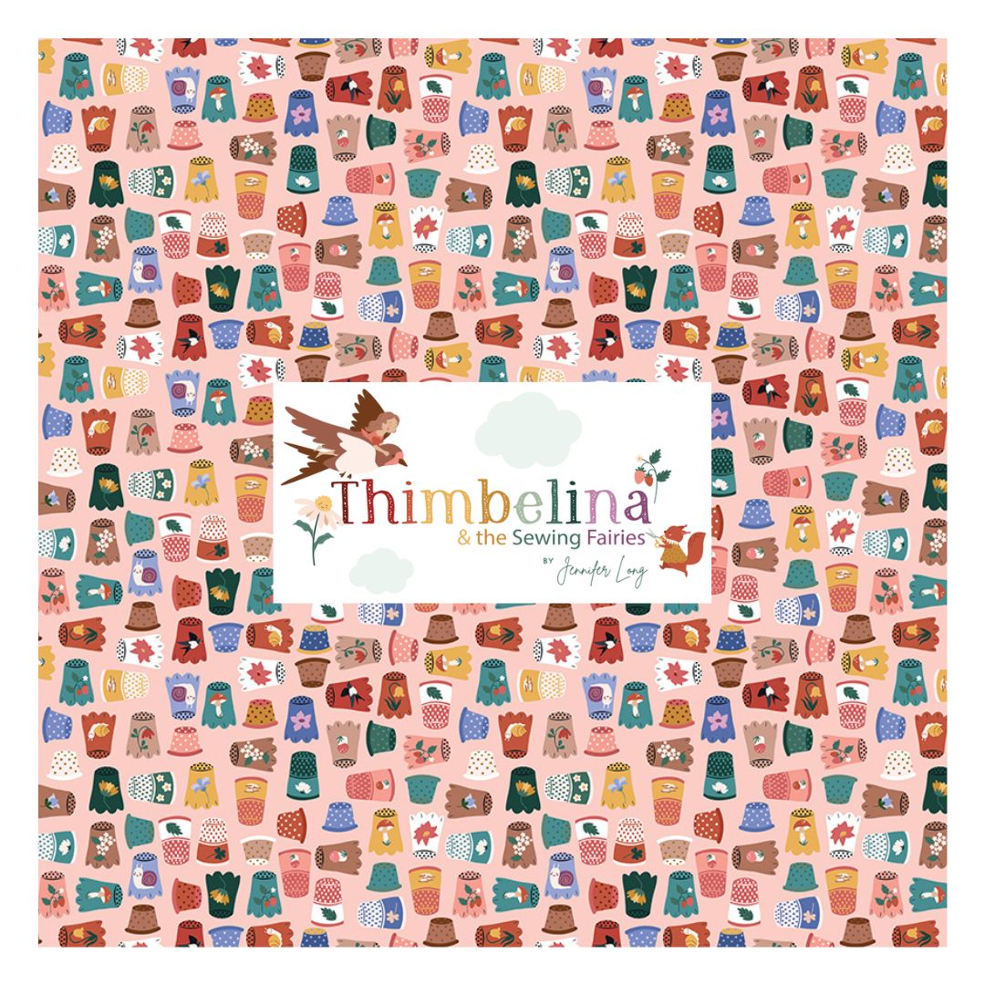 Thimbelina & the Sewing Fairies by Jennifer Long for Riley Blake Fabrics, Curated 7 Fabric Half Yard and Fat Quarter Bundles