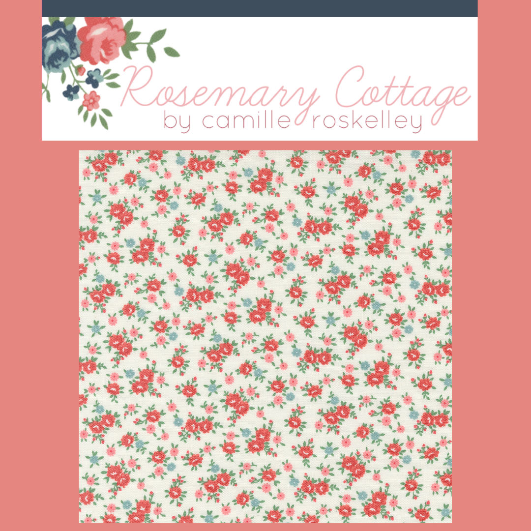Rosemary Cottage Curated Bundle (6 fabrics) by Camille Roskelley for Moda Fabrics, Half Yard and Fat Quarter Bundles