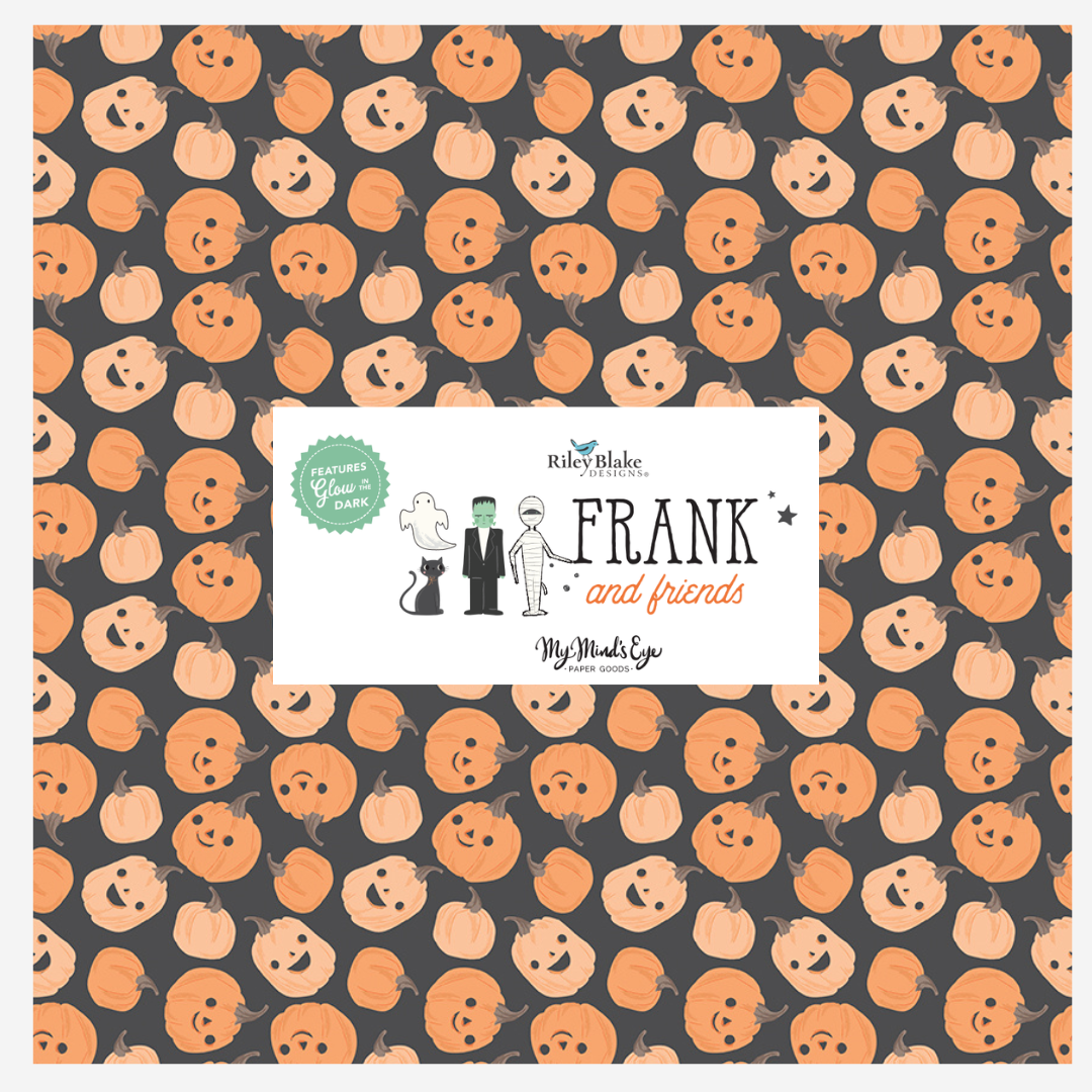 Frank and Friends Curated Half Yard and Fat Quarter Bundles (8 fabrics) by My Mind's Eye for Riley Blake Fabrics
