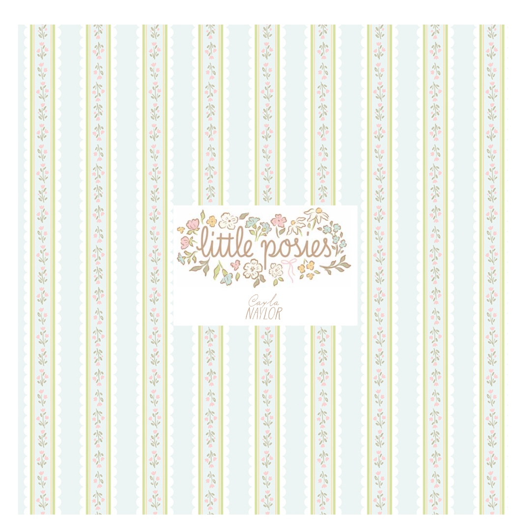 Little Posies by Cayla Naylor Curated Fat Quarter and Half Yard Bundles (7 fabrics) by Riley Blake Designs