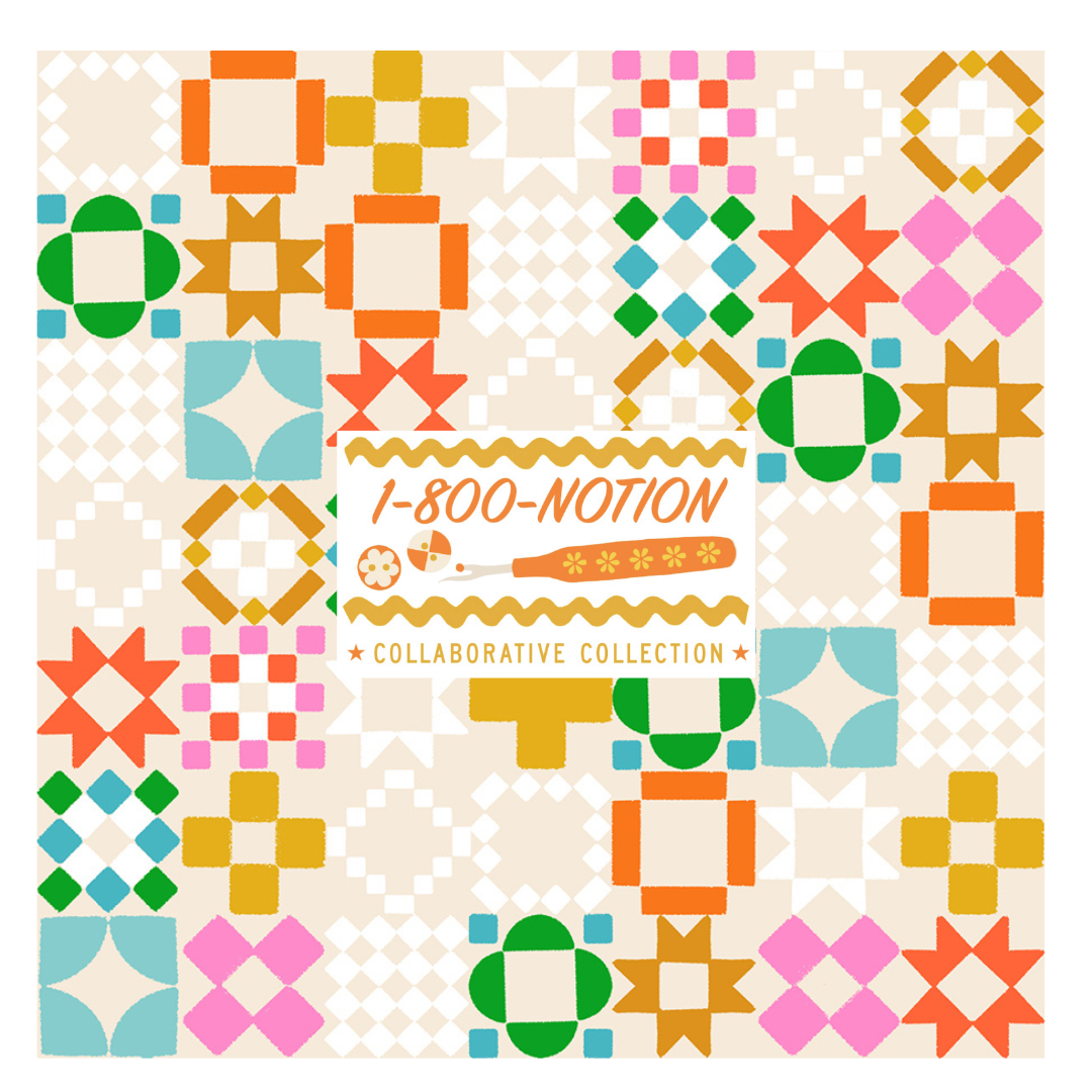 1 800 Notion by Ruby Star Society Curated Fat Quarter and Half Yard Bundles (7 fabrics)