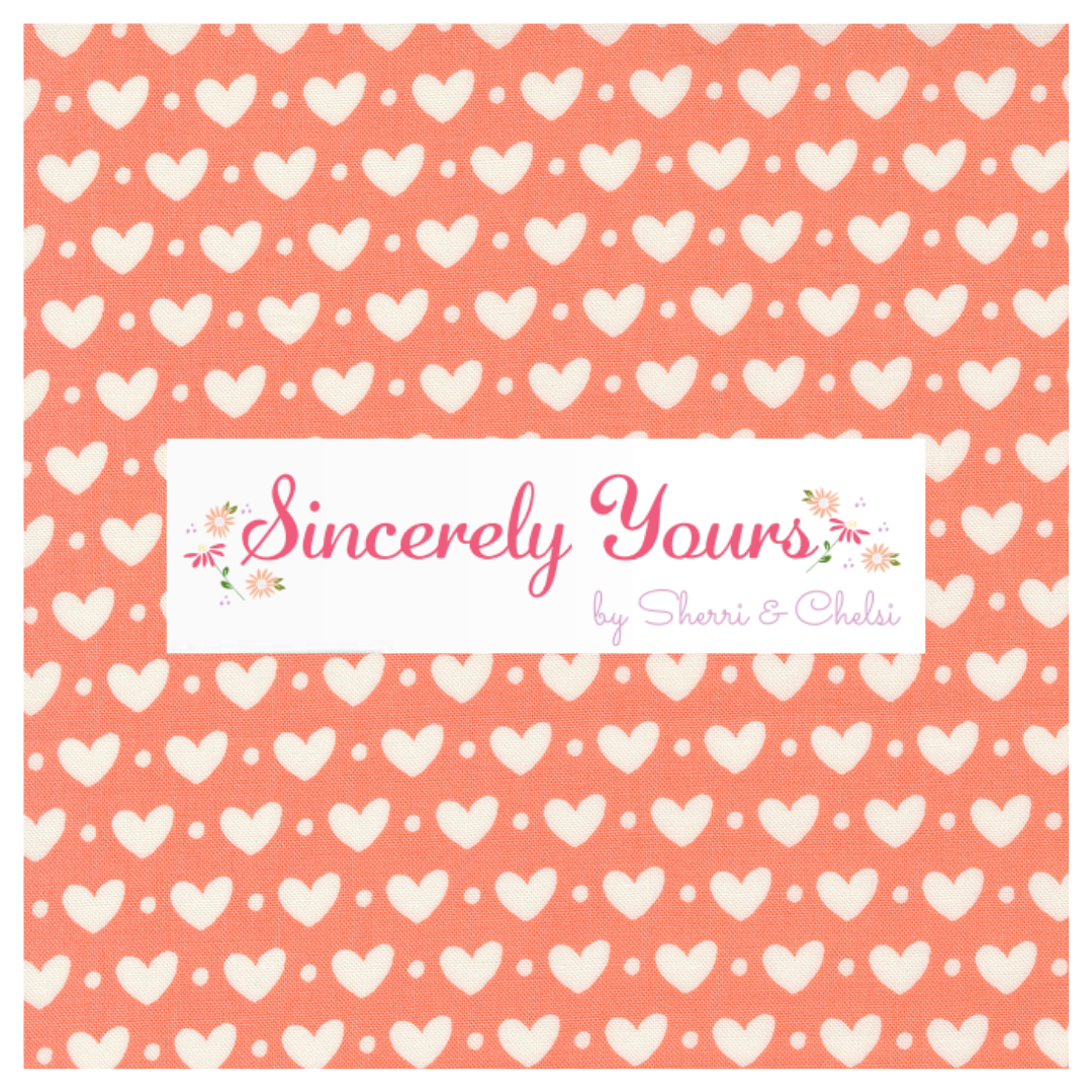 Sincerely Yours Curated Bundle (7 fabrics) by Sherri and Chelsi for Moda Fabrics, Curated Half Yard and Fat Quarter Bundles