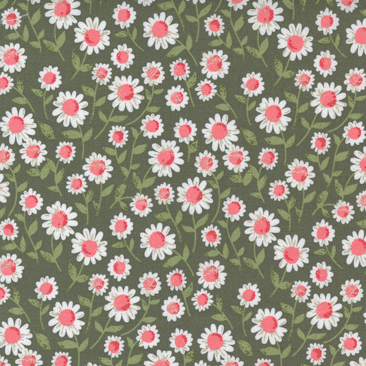 Love Note Sweet Daisy Small Floral Olive by Lella Boutique for Moda Fabrics Fabric 5151 13