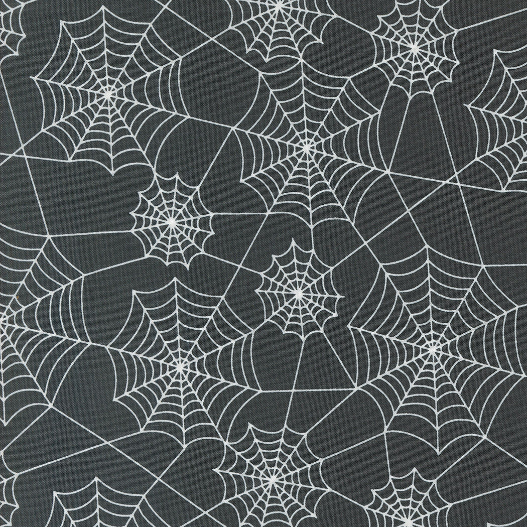 Hey Boo Webs Midnight by Lella Boutique for Moda Fabrics Fabric 5213 16, 1/2 yard increments