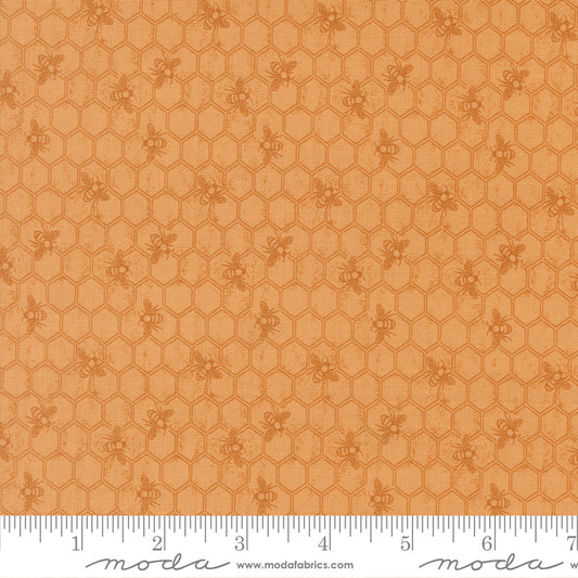 Wild Honey Honeycomb Bees Honey by Lella Boutique of Moda Fabrics, 5253 16, 1/2 yard increments
