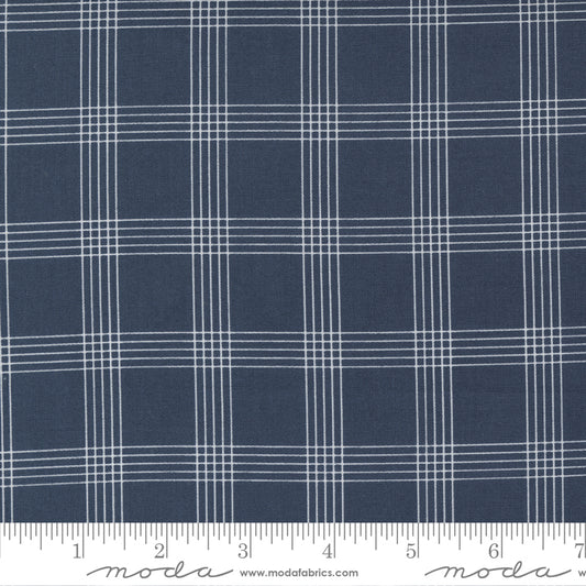 Nantucket Summer Plaid Checks Navy by Camille Roskelley of Moda Fabrics 55262 13, 1/2 yard increments