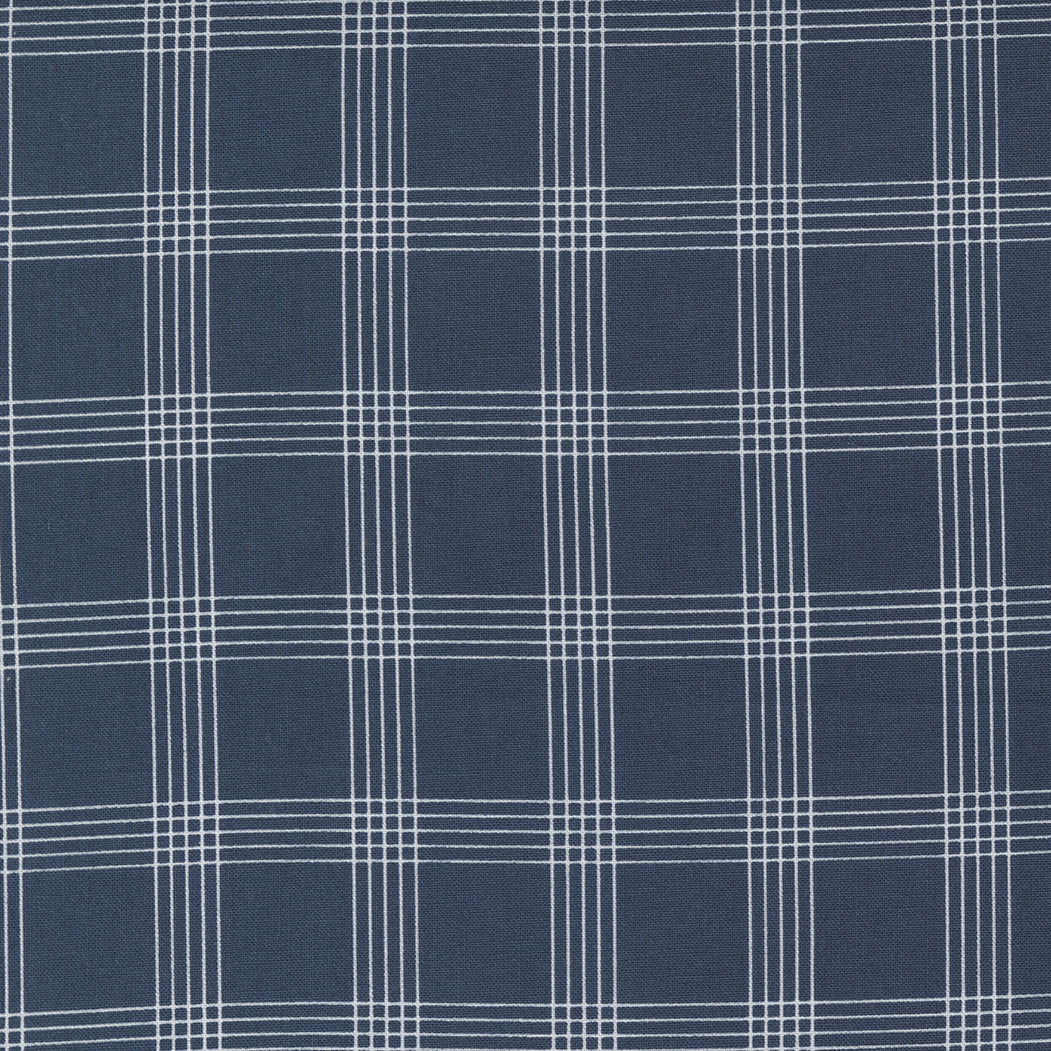 Nantucket Summer Plaid Checks Navy by Camille Roskelley of Moda Fabrics 55262 13, 1/2 yard increments