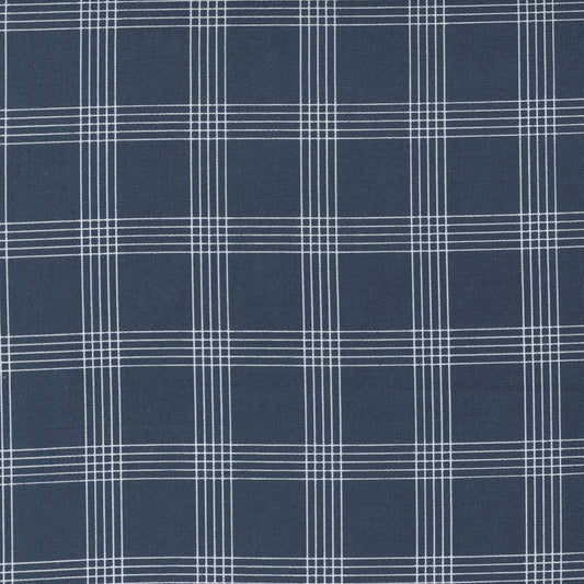 Nantucket Summer Plaid Checks Navy by Camille Roskelley of Moda Fabrics 55262 13, 1/2 yard increments