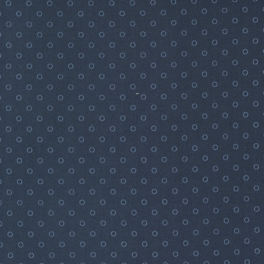Nantucket Summer Smitten Dots Navy by Camille Roskelley of Moda Fabrics 55264 12, 1/2 yard increments