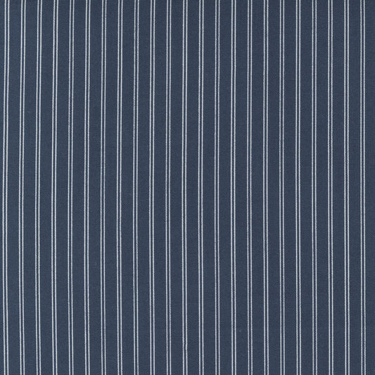 Nantucket Summer Stripes Navy by Camille Roskelley of Moda Fabrics 55267 13, 1/2 yard increments