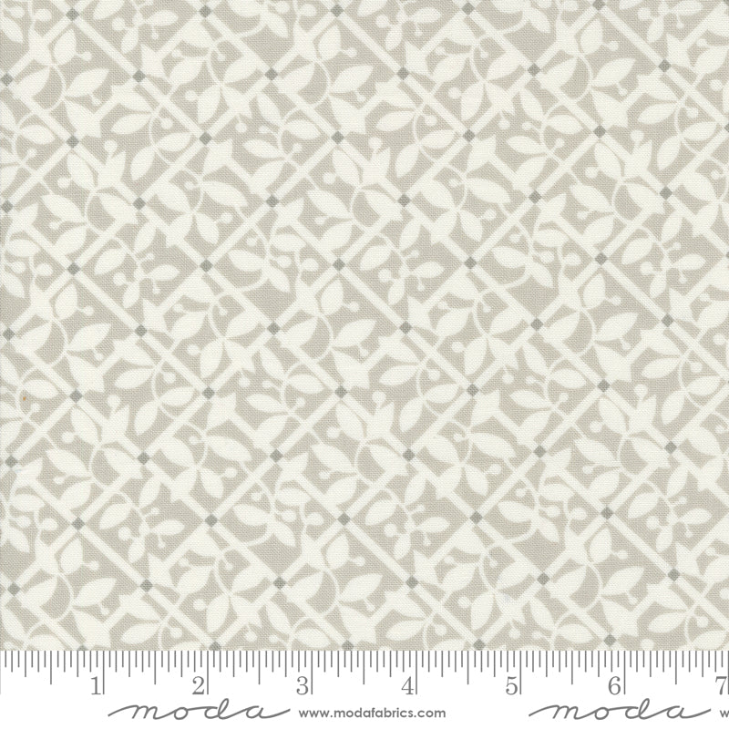 Shoreline Lattice Checks and Plaids Blender Grey by Camille Roskelley of Moda Fabrics 55303 16, 1/2 yard increments