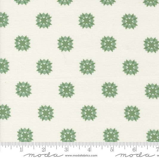 Rosemary Cottage Swoon Blenders Cream Sage by Camille Roskelley of Moda Fabrics, 55315 18, 1/2 yard increments