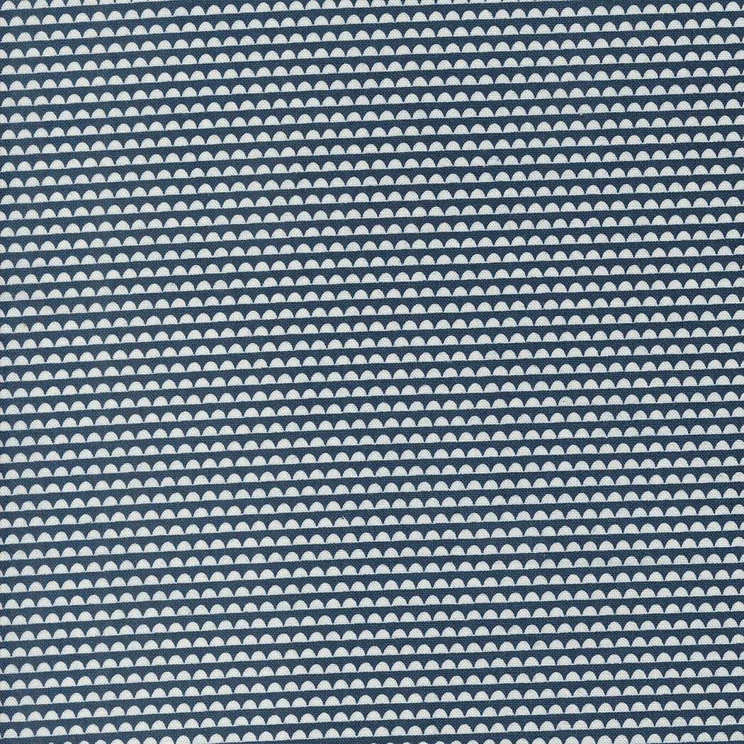 Rosemary Cottage Sundae Stripes Navy by Camille Roskelley of Moda Fabrics 55316 14, 1/2 yard increments
