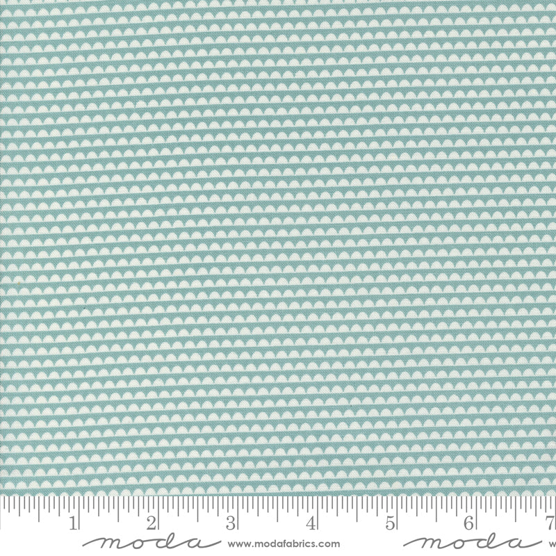 Rosemary Cottage Sundae Stripes Sky by Camille Roskelley of Moda Fabrics 55316 16, 1/2 yard increments