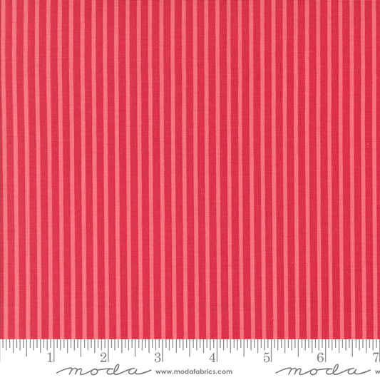 Summertime Simple Stripe Stripes Red by Camille Roskelley of Moda Fabrics 55324 12, 1/2 yard increments
