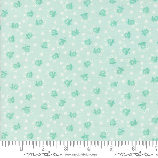 Summertime Fairground Small Floral Ice by Camille Roskelley of Moda Fabrics 55328 18, 1/2 yard increments