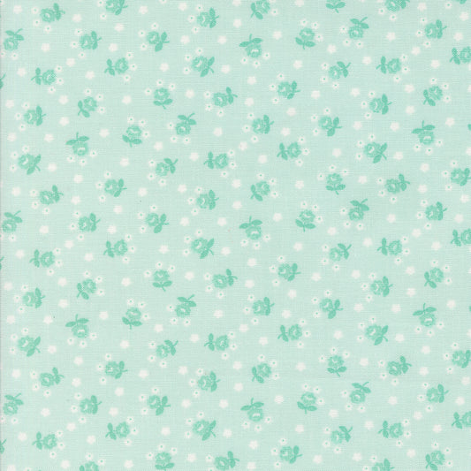 Summertime Fairground Small Floral Ice by Camille Roskelley of Moda Fabrics 55328 18, 1/2 yard increments