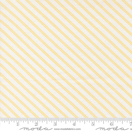 Bloomsberry Stripes Yellow by Camille Roskelley of Moda Fabrics 55355 11, 1/2 yard increments