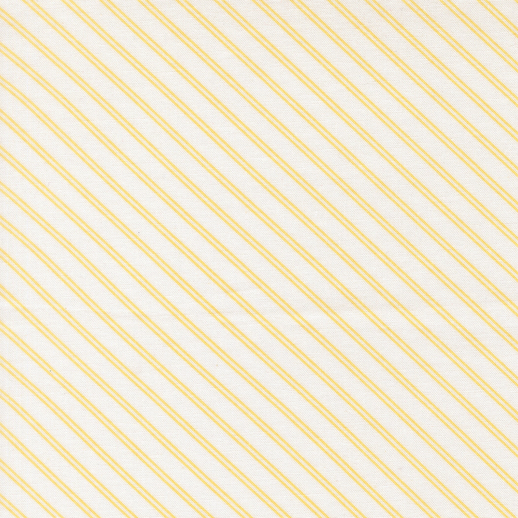 Bloomsberry Stripes Yellow by Camille Roskelley of Moda Fabrics 55355 11, 1/2 yard increments