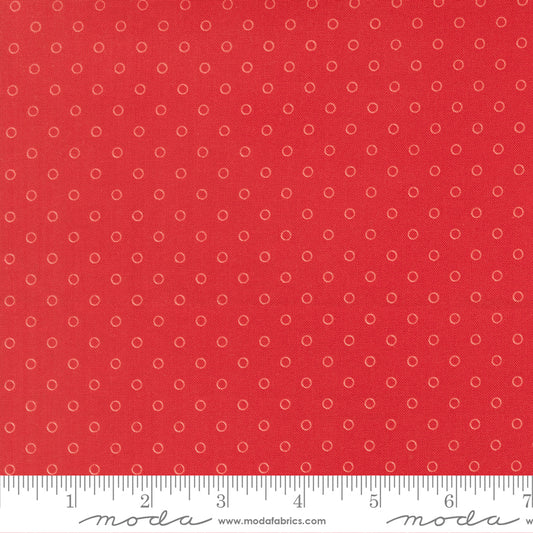 Bloomsberry Favorite Dots Red by Camille Roskelley of Moda Fabrics 55356 18, 1/2 yard increments