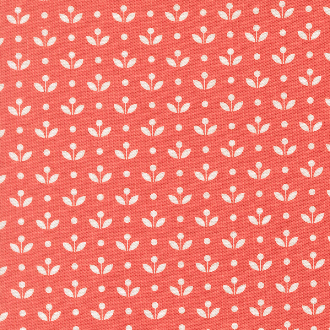 Bloomsberry Mayfair Nantucket Red by Camille Roskelley of Moda Fabrics 55357 17, 1/2 yard increments