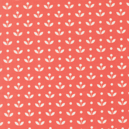 Bloomsberry Mayfair Nantucket Red by Camille Roskelley of Moda Fabrics 55357 17, 1/2 yard increments