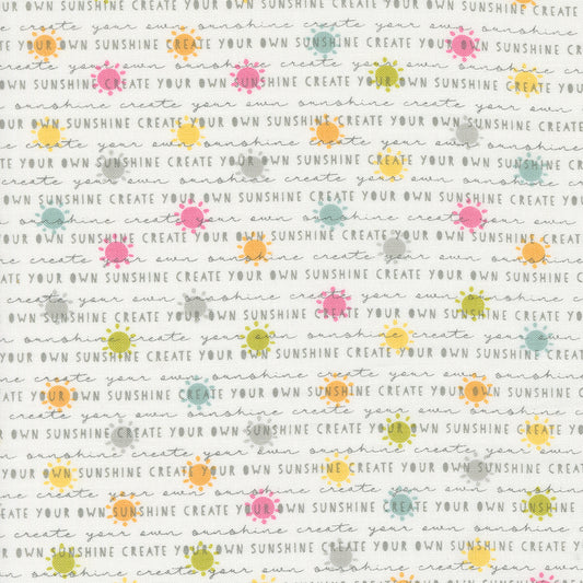 Shine Sunshine Text and Words Cloud by Sweetwater for Moda Fabrics 55671 11, 1/2 yard increments