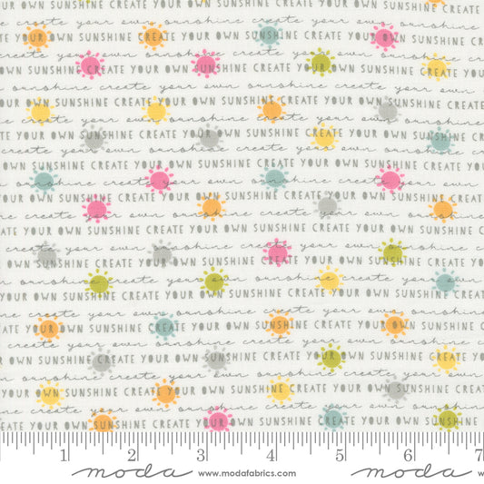 Shine Sunshine Text and Words Cloud by Sweetwater for Moda Fabrics 55671 11, 1/2 yard increments