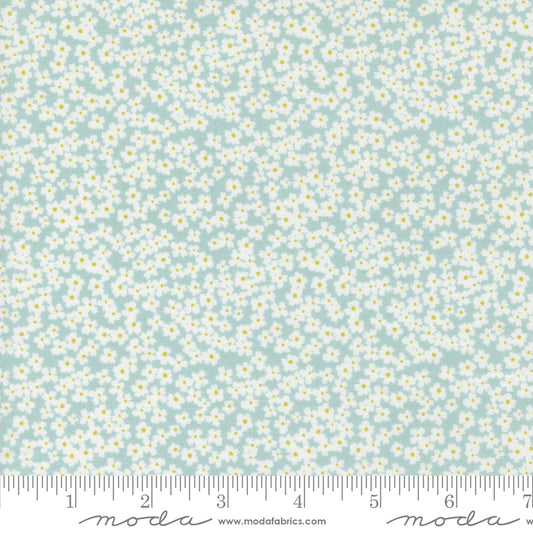 Shine Bloom Small Floral Sky by Sweetwater for Moda Fabrics 55672 12, 1/2 yard increments