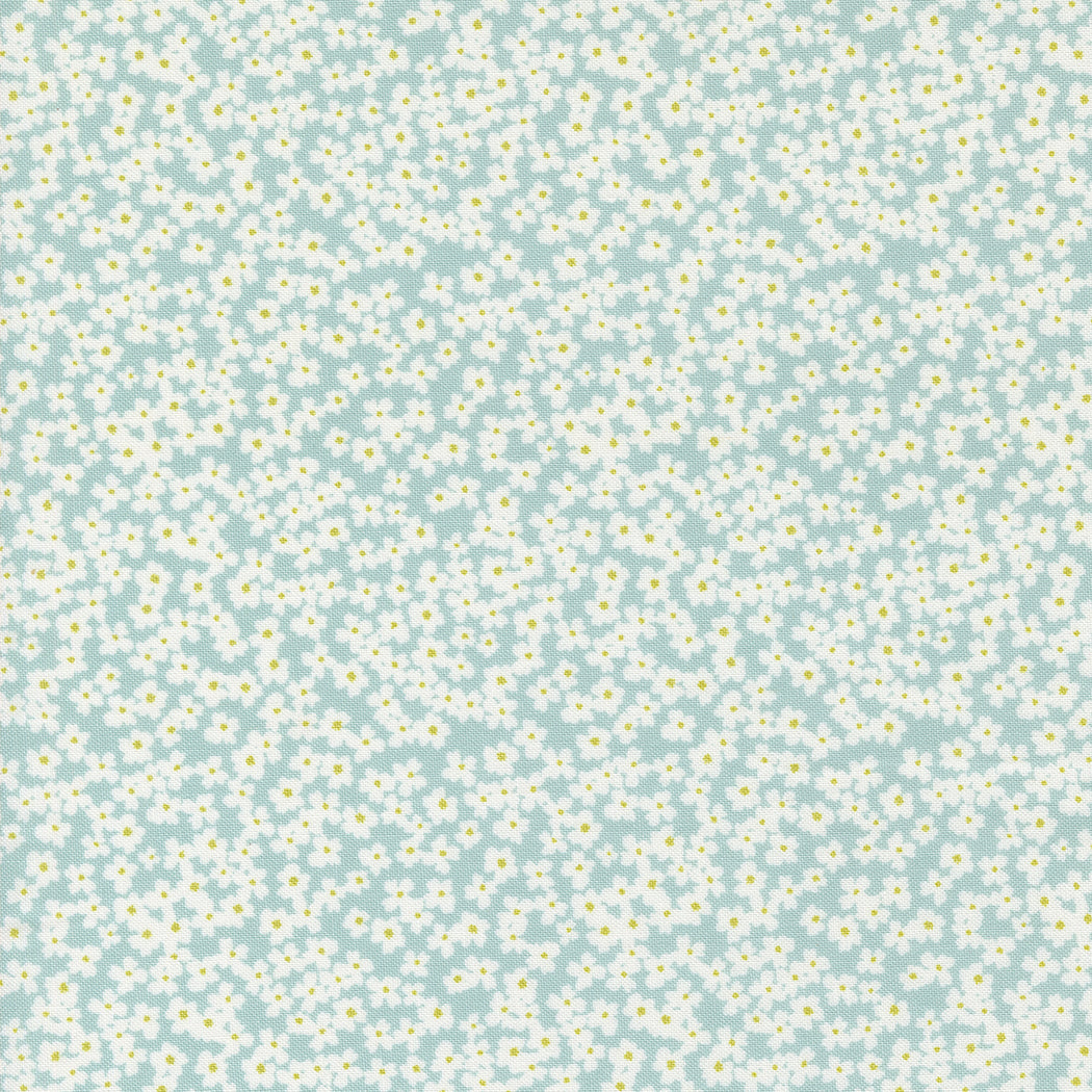 Shine Bloom Small Floral Sky by Sweetwater for Moda Fabrics 55672 12, 1/2 yard increments