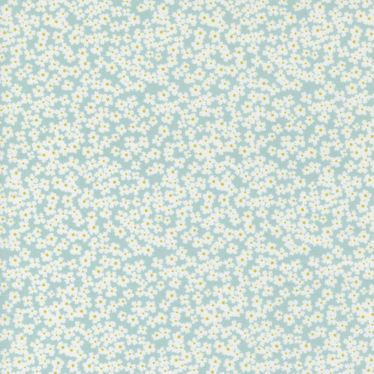 Shine Bloom Small Floral Sky by Sweetwater for Moda Fabrics 55672 12, 1/2 yard increments