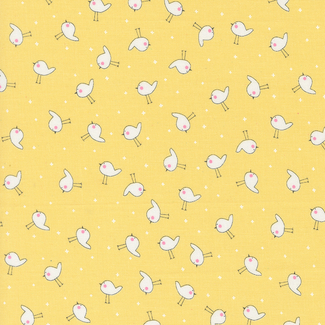 Shine Little Birdie Novelty Birds Sun by Sweetwater for Moda Fabrics 55674 24, 1/2 yard increments