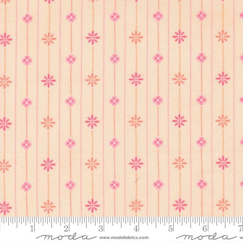 Kindness Petals In The Wind Peach by Deb Strain for Moda Fabrics, 56156 12, 1/2 yard increments
