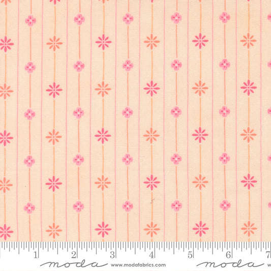 Kindness Petals In The Wind Peach by Deb Strain for Moda Fabrics, 56156 12, 1/2 yard increments
