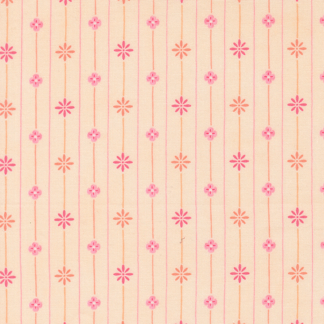 Kindness Petals In The Wind Peach by Deb Strain for Moda Fabrics, 56156 12, 1/2 yard increments