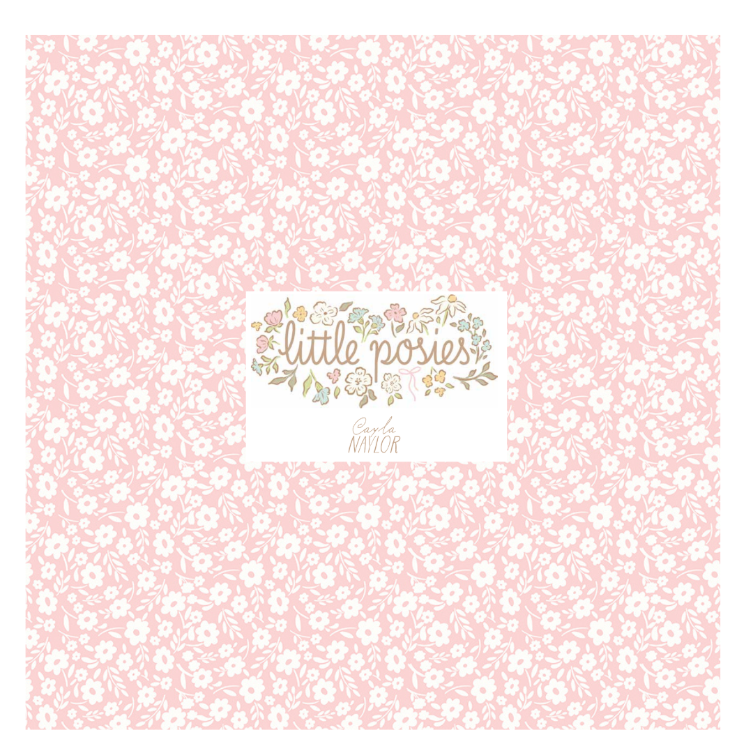 Little Posies by Cayla Naylor Curated Fat Quarter and Half Yard Bundles (7 fabrics) by Riley Blake Designs