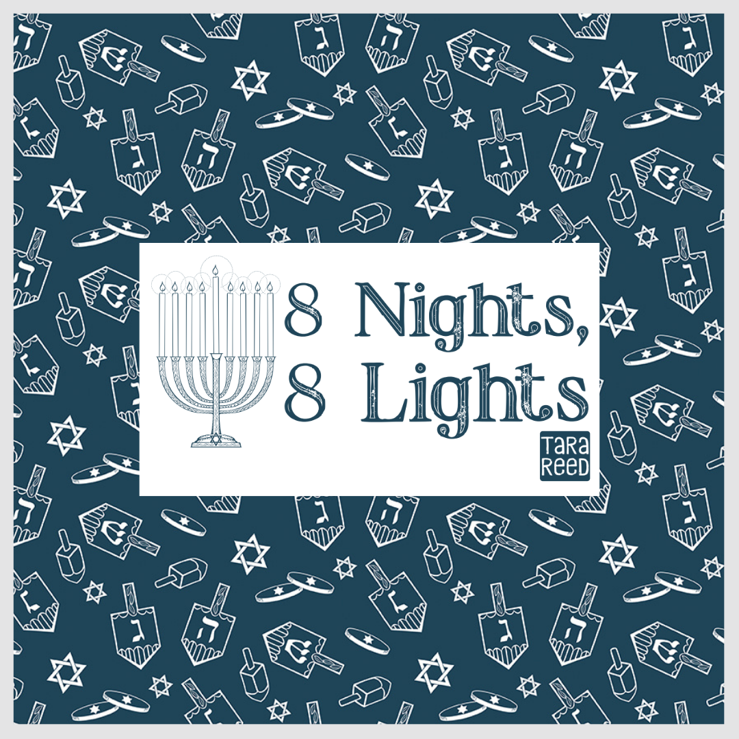 8 Nights, 8 Lights, Curated Half Yard and Fat Quarter Bundles (5 fabrics) by Tara Reed for Riley Blake Fabrics