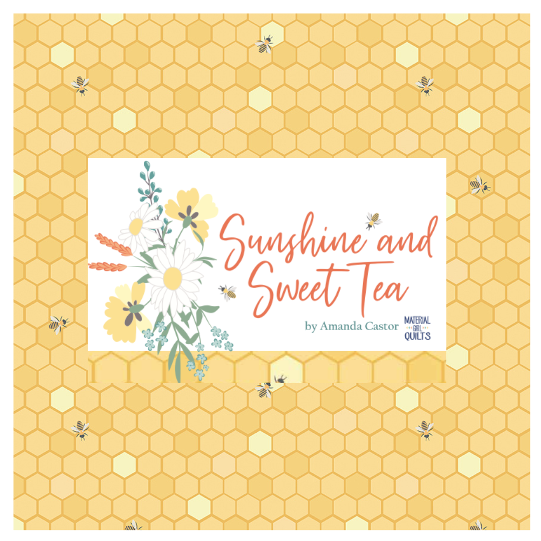 Sunshine and Sweet Tea Curated Fat Quarter and Half Yard Bundles (6 fabrics) for Riley Blake Fabrics C143