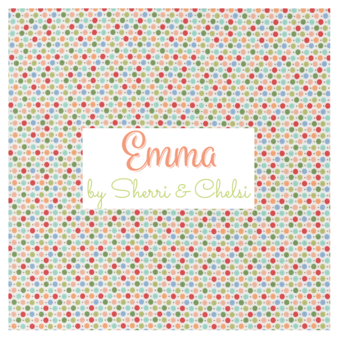 Emma 6 fabric Curated Half Yard and Fat Quarter Bundles by Sherri and Chelsi for Moda Fabrics