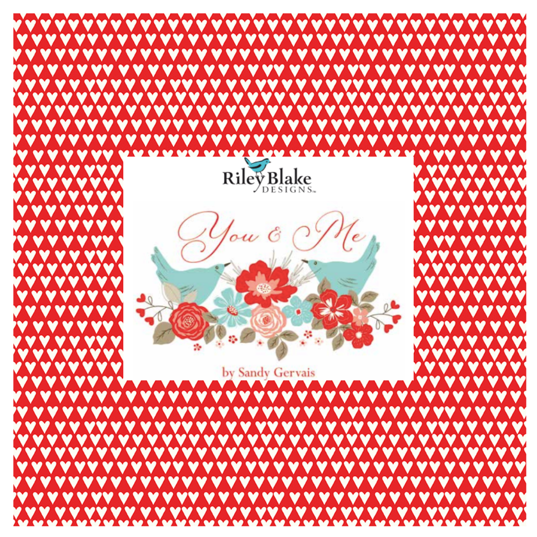 You & Me by Sandy Gervais Curated Fat Quarter and Half Yard Bundles (6 fabrics) by Riley Blake Designs
