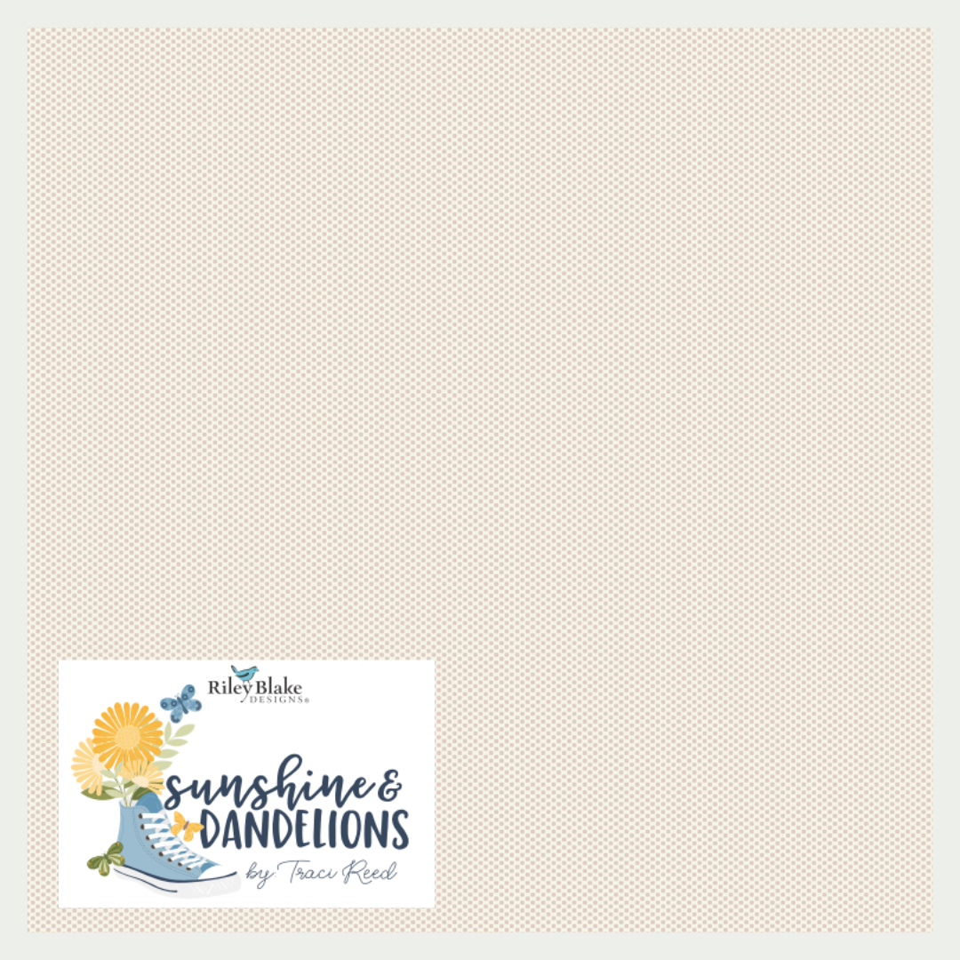 Sunshine & Dandelions Curated 9 fabric bundle by Traci Reed for Riley Blake Designs, Half Yard and Fat Quarter Bundles