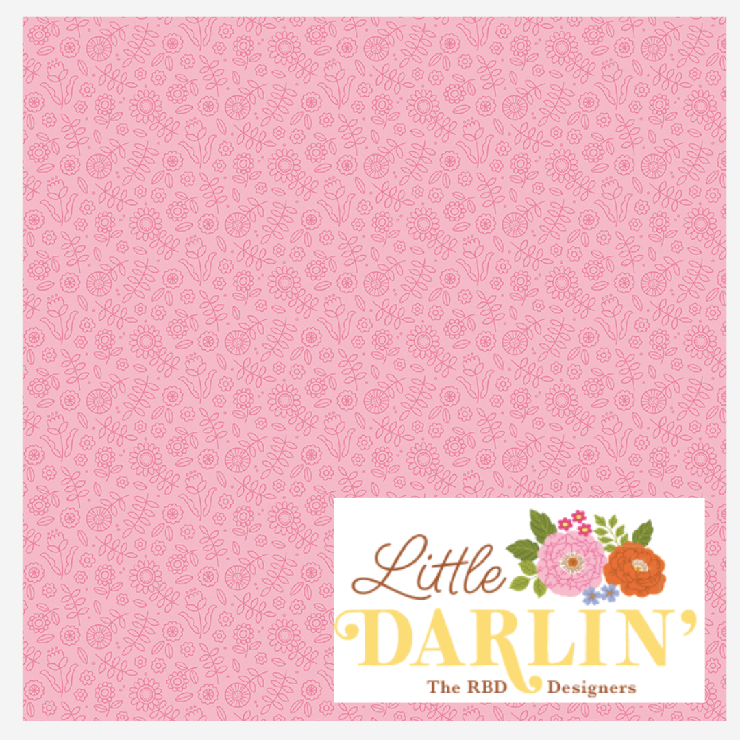 Little Darlin' for Riley Blake Fabrics (7 fabrics), Curated Half Yard and Fat Quarter Bundles