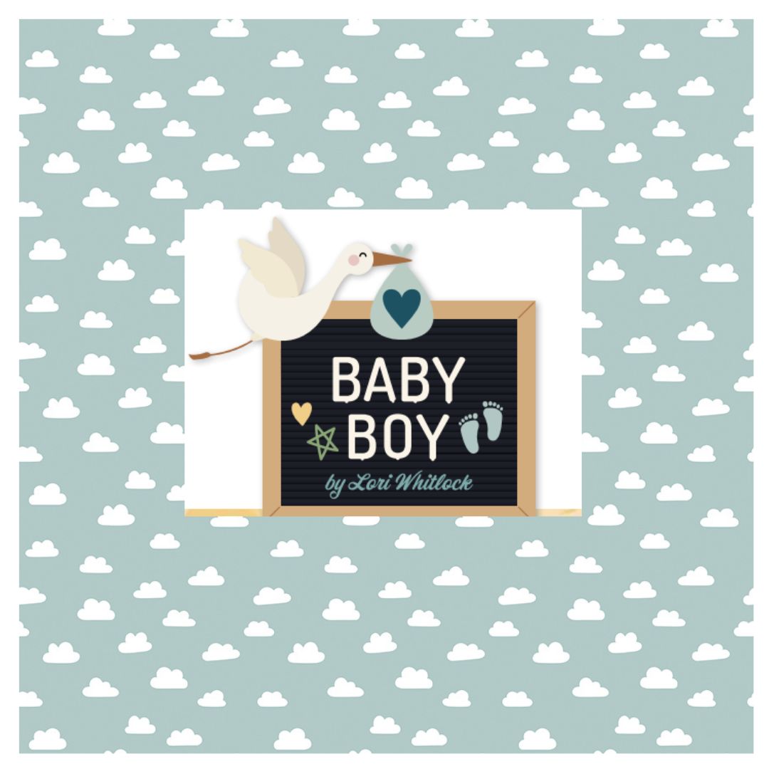 Baby Boy by Lori Whitlock for Riley Blake Fabrics, Curated 7 Fabric Half Yard and Fat Quarter Bundles