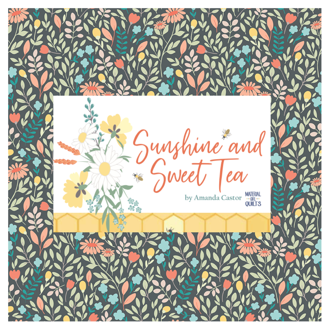 Sunshine and Sweet Tea Curated Fat Quarter and Half Yard Bundles (6 fabrics) for Riley Blake Fabrics C143