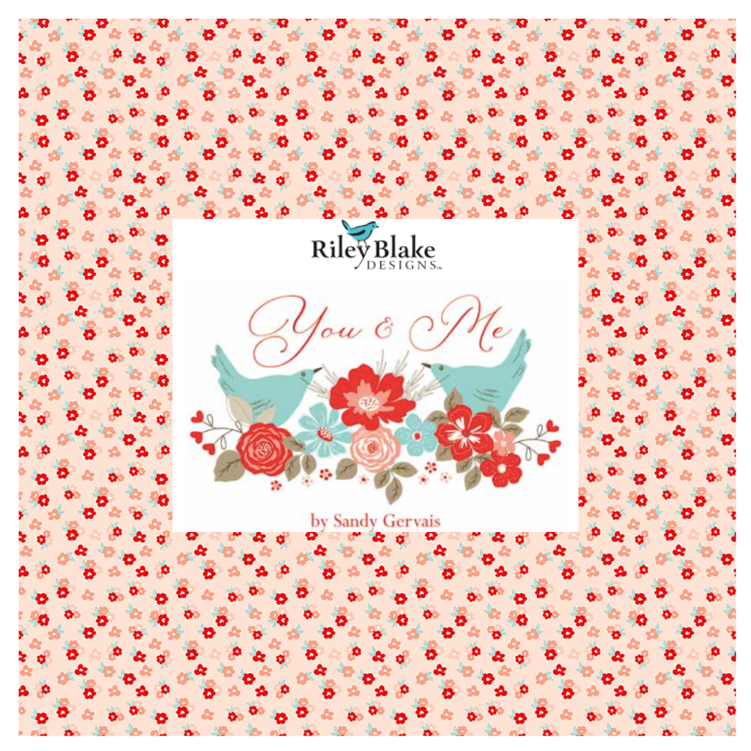 You & Me by Sandy Gervais Curated Fat Quarter and Half Yard Bundles (6 fabrics) by Riley Blake Designs