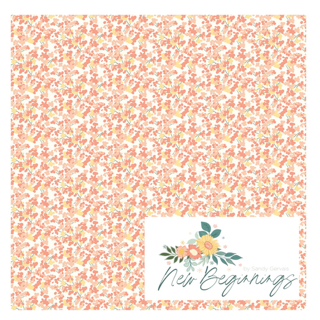 New Beginnings by Sandy Gervais Curated Fat Quarter and Half Yard Bundles (7 fabrics) by Riley Blake Designs