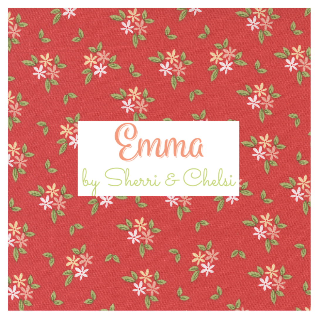 Emma 6 fabric Curated Half Yard and Fat Quarter Bundles by Sherri and Chelsi for Moda Fabrics